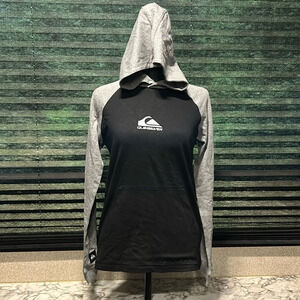 Quiksilver‎ Boys Buxton Raglan Youth Crew Neck Knit Hooded LS Shirt Large NWT